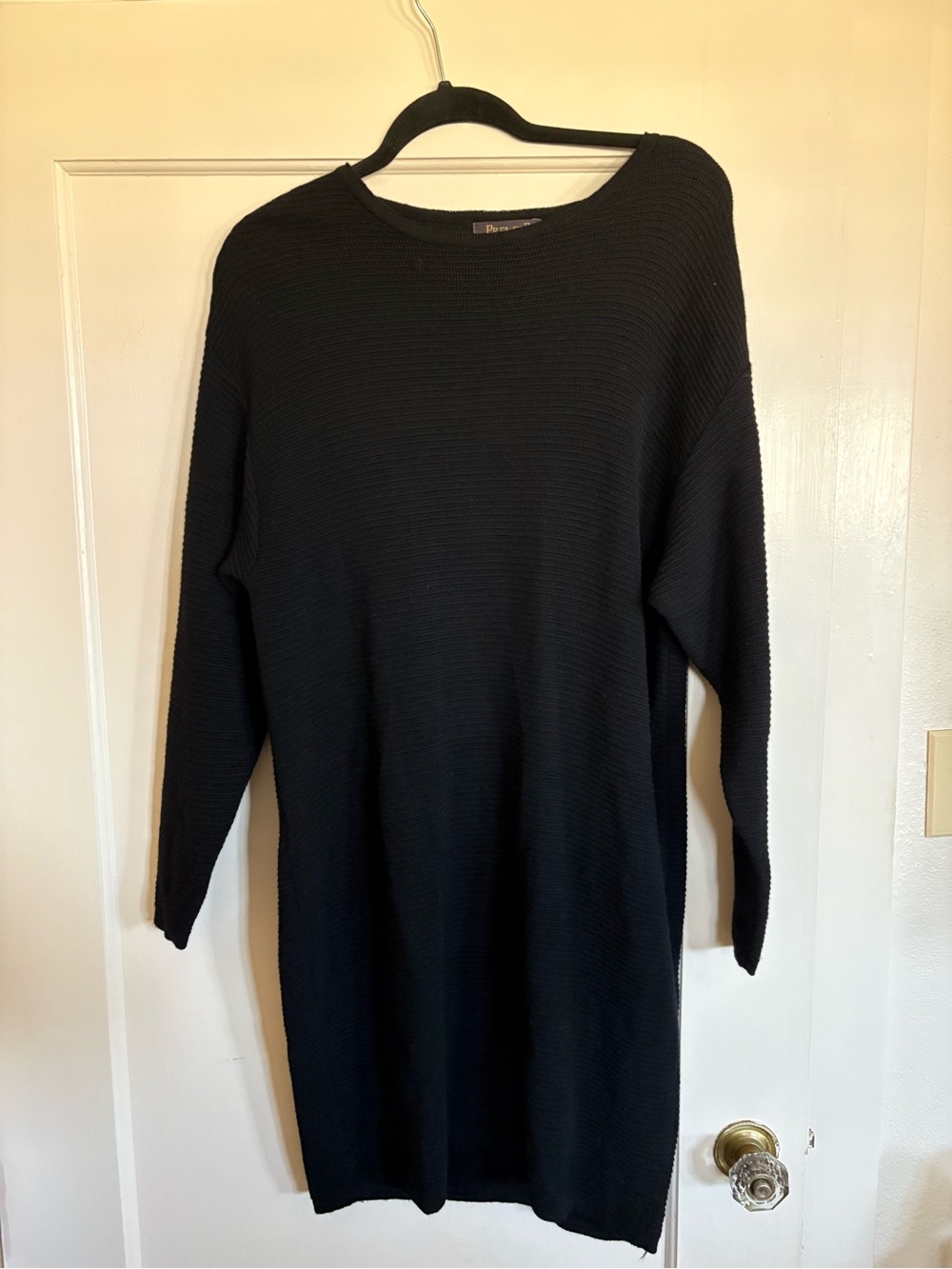 100% wool black dress